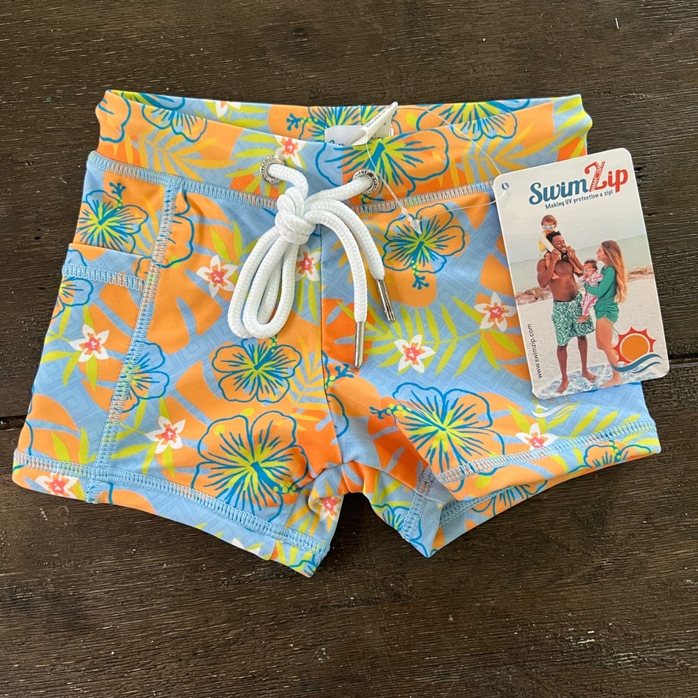 NWT SwimZip Euro Style Shorts 2T